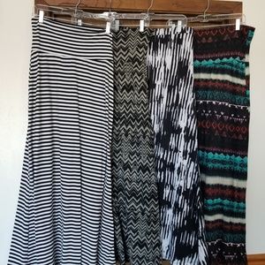 4 long skirts